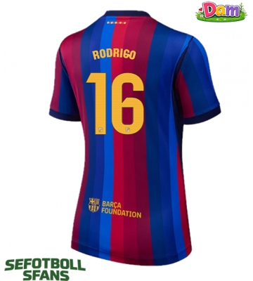 Barcelona Rodri Hernandez #16 Hemmatröja Kvinnor 2026-27 Kortärmad